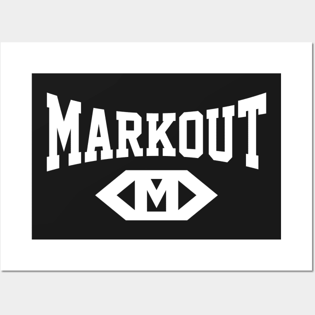 Markout (White) Wall Art by wrasslebox